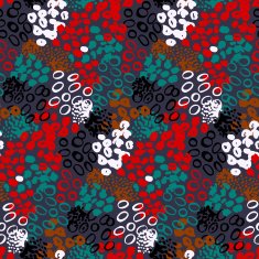 Hand painted vector pattern with splatters N9