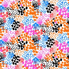 Hand painted vector pattern with splatters N12