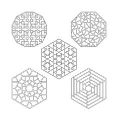 Geometric patterns Collection of China style N3