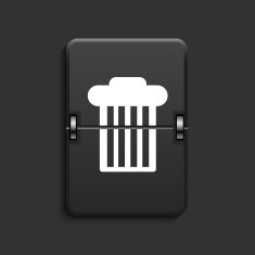 vector modern scoreboard black icon N16
