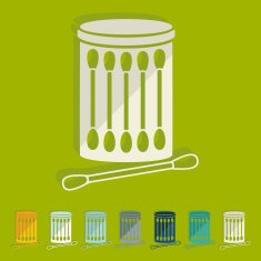 Flat design cotton swabs N5