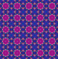 Blue and Pink Ethnic Pattern N3