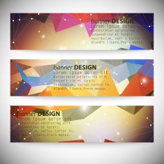 Set with polygonal abstract shapes circles lines and triangles Triangle N2