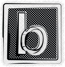 Polka Dot Font LETTER b