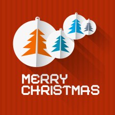 Vector Retro Christmas Card