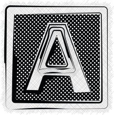 Polka Dot Font LETTER a N2