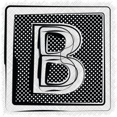 Polka Dot Font LETTER b N2