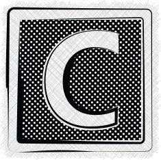 Polka Dot Font LETTER c N2