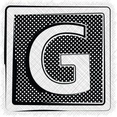 Polka Dot Font LETTER g N2