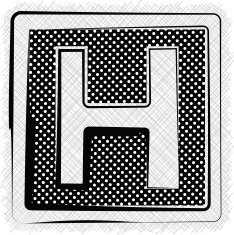 Polka Dot Font LETTER h N2
