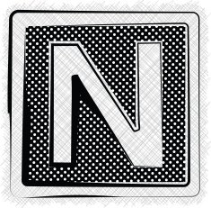 Polka Dot Font LETTER n N2