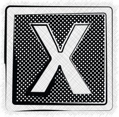 Polka Dot Font LETTER x N2