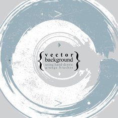 Grunge style round shaped vector abstract background N2