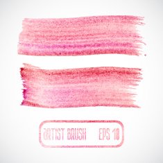 Vector set of different grunge brush strokes N14