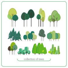 Set flat landscape elements N3