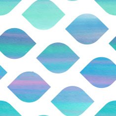 Blue seamless texture with leaves N2