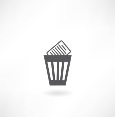bin with documents icon N2