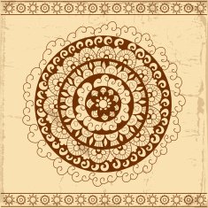 Decorative circle card background N2