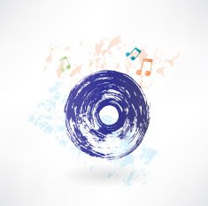 vinyl record grunge icon