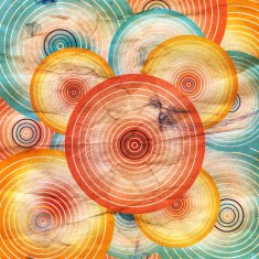 Geometric abstract watercolor background