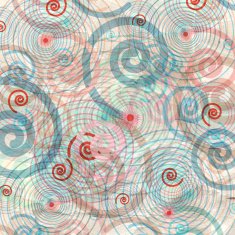 abstract pattern from curls