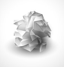 Crumpled Paper Ball N2