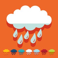 Flat design cloud N14