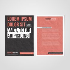 Flyer template back and front design N14