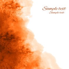 Watercolor orange background texture