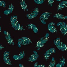 Feathers seamless pattern N26
