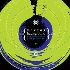 Abstract background vector illustration made using ink brush