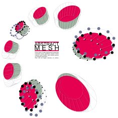 Abstract mesh vector illustration template for technology theme N2