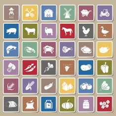 farm icons Sticker Set N2