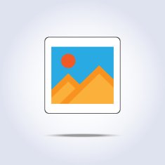 Old photo frame vector illustration