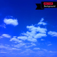 Blue sky with clouds Vector background N9