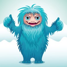 horrible monster Yeti