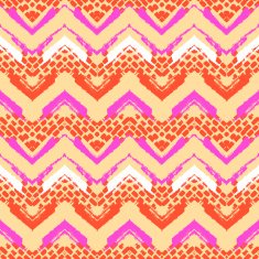 Chevron hand painted vector seamless pattern