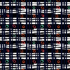 Hand painted plaid pattern