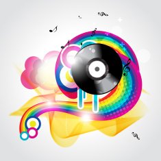 Vector music background N5