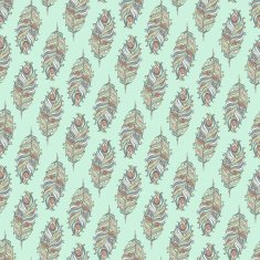 Vector Seamless pattern with decorative featherÂ N2