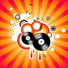 Vector music background N8