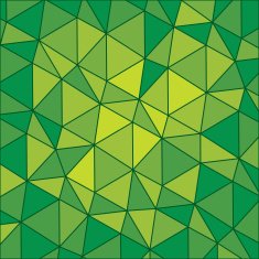 creative green triangular pattern