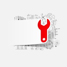 Drawing business formulas wrench N5
