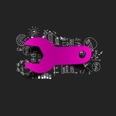 Drawing business formulas wrench N10