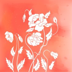 abstract poppies N3