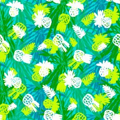 Tropical grunge pattern with fruits and leafs N4