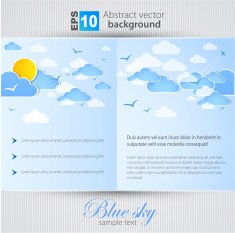 Weather background Blue sky with clouds N5