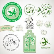 Pure organic cotton labels