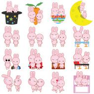 rabbit cartoon characters vector