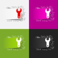 Drawing business formulas wrench N17
